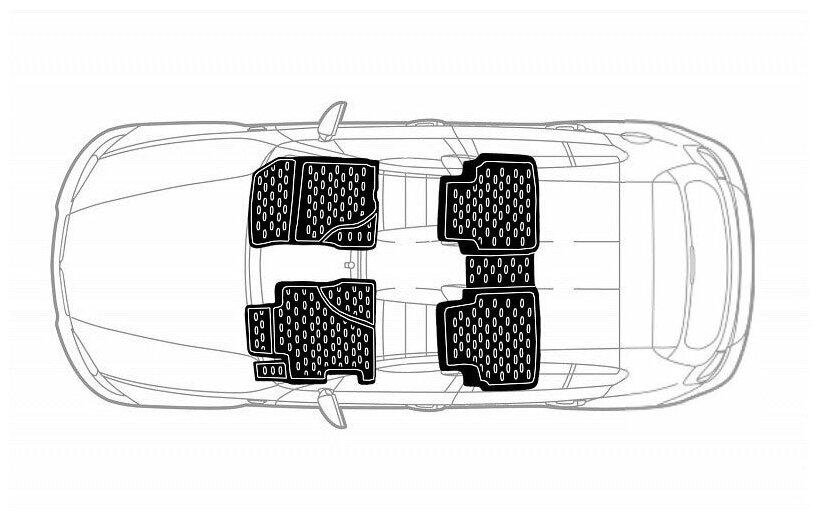 Коврик в салон Element ELEMENT3D02025210k - фото №2