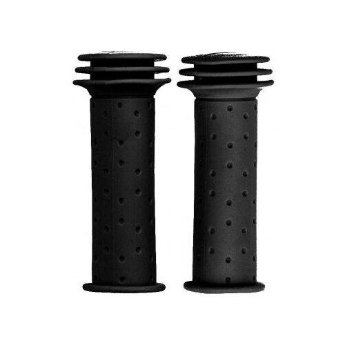 Грипсы детские, резиновые, длина 102мм, черные, ин