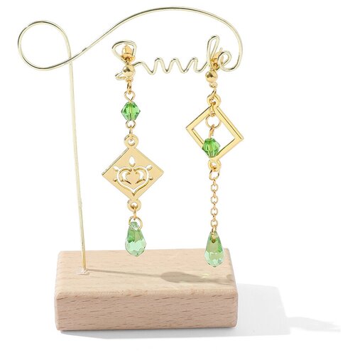 Серьги , зеленый