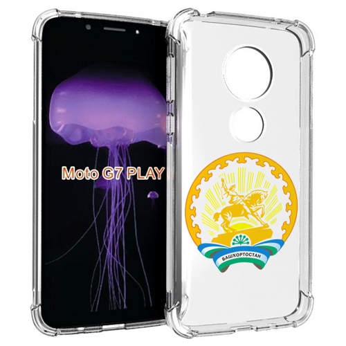 Чехол MyPads герб-башкортостан-уфа для Motorola Moto G7 Play задняя-панель-накладка-бампер