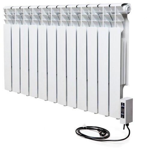 Радиатор отопления электрический энергоэффективный Normand 12 с электронным терморегулятором