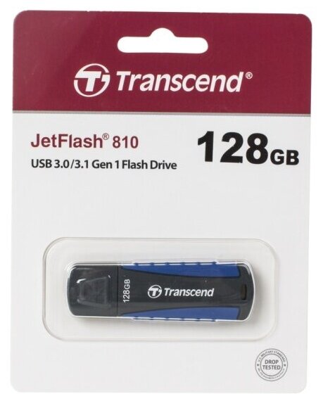 USB флешка Transcend 128Gb JetFlash 810 USB 3.1 Gen 1 (USB 3.0)