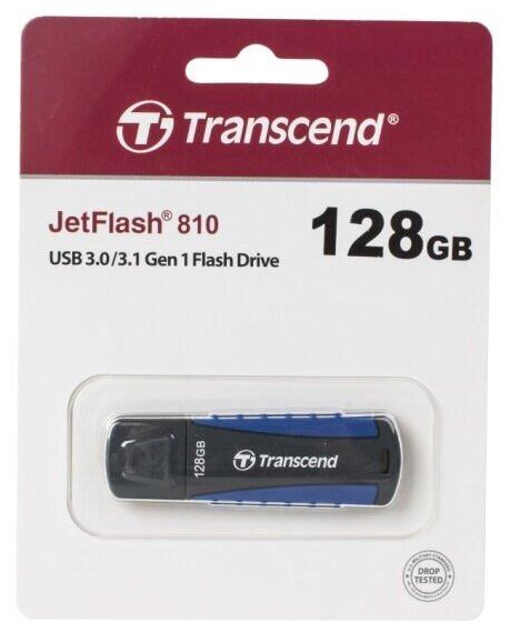 USB флешка Transcend 128Gb JetFlash 810 USB 3.1 Gen 1 (USB 3.0)