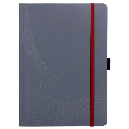 Блокнот Avery Zweckform NOTIZIO 7019 A5 80стр. клетка мягкая обложка фиксирующая резинка прошитый серый