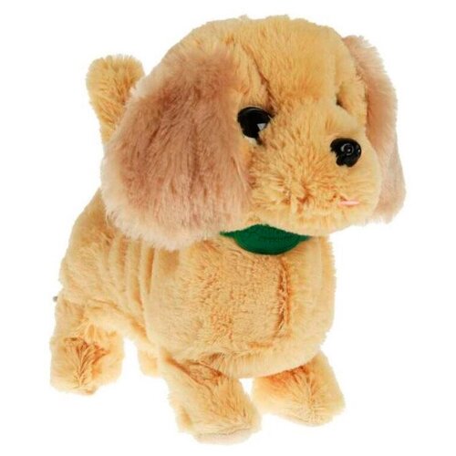 Интерактивный щенок Бадди 22см озвучен, с пультом-поводком (JX-14146B)