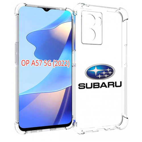 Чехол MyPads subaru-4 мужской для OPPO A57 5G(2022) задняя-панель-накладка-бампер