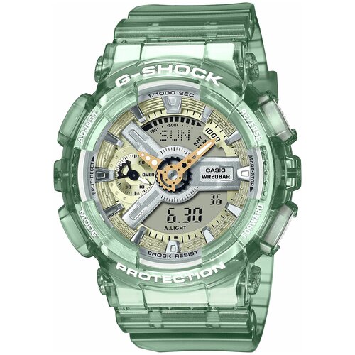 фото Наручные часы casio японские наручные часы casio g-shock gma-s110gs-3aer с хронографом, зеленый