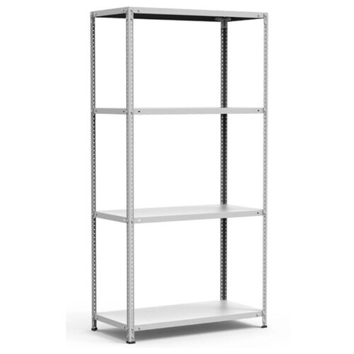 Стеллаж металлический 180х100х30см 4 полки, серый, для храненияв погребе, гараже, доме/ мебель лофт/этажерка