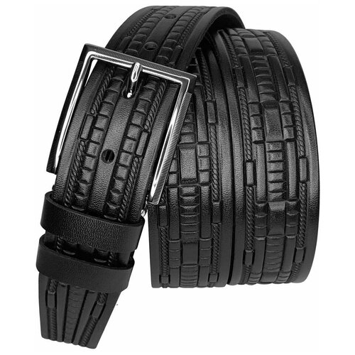 фото Ремень sergio manetti, размер 115-125, черный