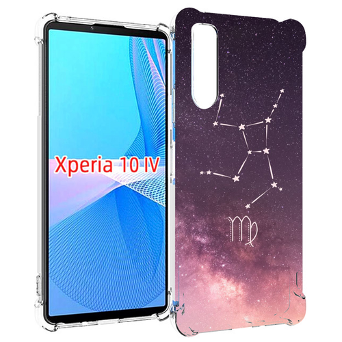 Чехол MyPads знак зодиака дева 4 для Sony Xperia 10 IV (10-4) задняя-панель-накладка-бампер чехол mypads синий пес для sony xperia 10 iv 10 4 задняя панель накладка бампер