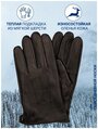 Перчатки мужские кожаные демисизон / зима на шерсти TEVIN