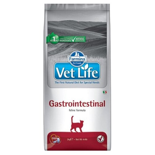 Farmina (Фармина) Vet Life Cat Gastrointestinal 2кг х 2шт ЖКТ заболевания сухой для кошек