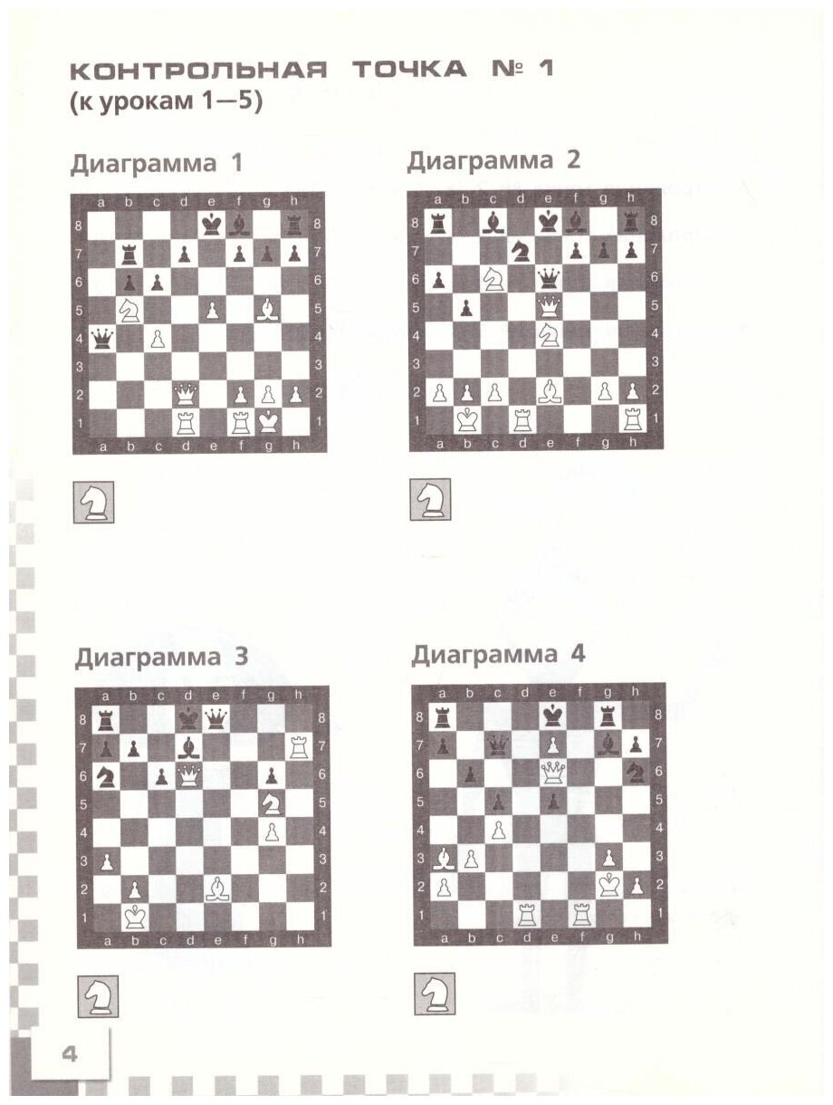 Шахматы в школе. 6 класс. 6-ой год обучения. Тесты и контрольные работы - фото №3