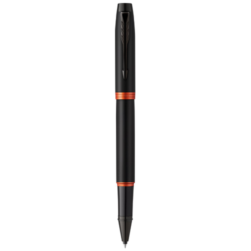 Ручка-роллер Parker IM Vibrant Rings Orange, стержень: Fblk, в подарочной упаковке