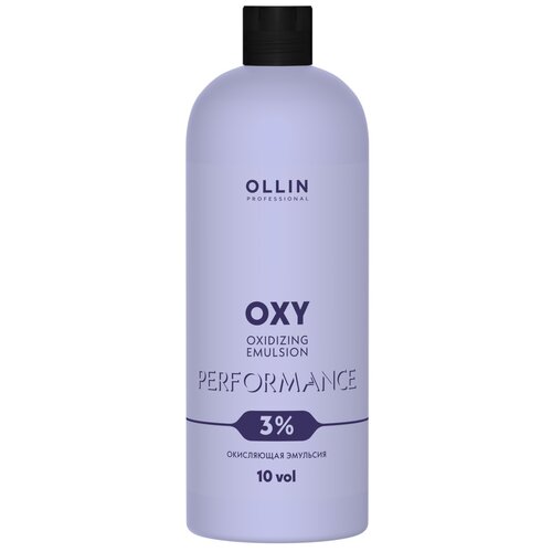 OLLIN Professional Окисляющая эмульсия Performance Oxy 3 %, 1000 мл ollin осветляющий порошок blond performance aroma mint 30 г