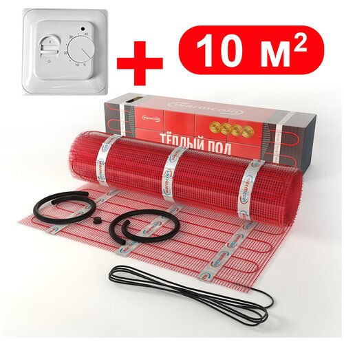 Теплый пол WarmCoin ST 10 мкв 05 х 20 м с термостатом 19157₽