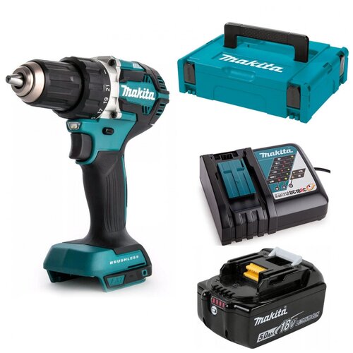 MAKITA DDF484RT Дрель-шуруповерт аккумуляторная BL 18V LTX 54 Нм в кейсе 1 х 5 Ач 3722500₽