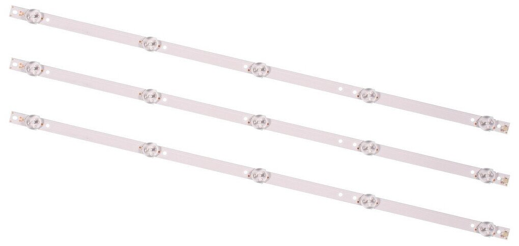 Подсветка SVJ280A01 REV3 5LED 130402 для телевизора FUSION FLTV-28L32B DEXP 28A3000 DEXP H28B7100C TF-LED28S22 3V / 5 led / 3 pin (3 шт) 530mm