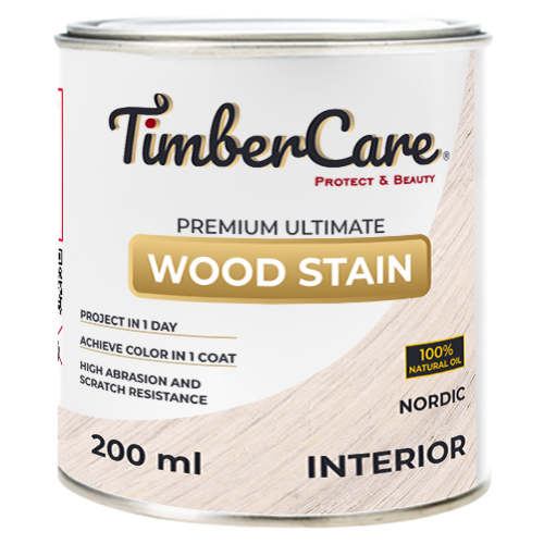 Тонирующее масло для дерева высокой прочности TimberCare Wood Stain Скандинавский Nordic 0,2л