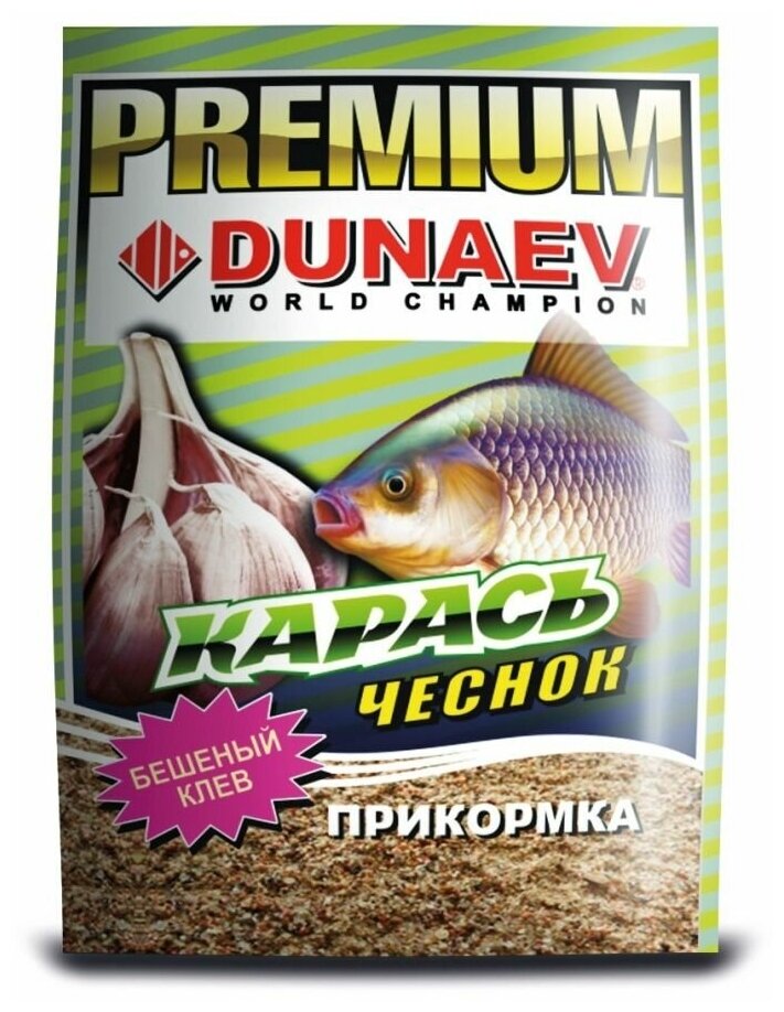 Прикормка Dunaev PREMIUM 1кг карась-чеснок