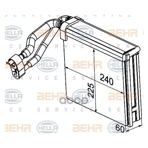 Испаритель Кондиционера Ford Focus Ii 2007- HELLA арт. 8FV351330721