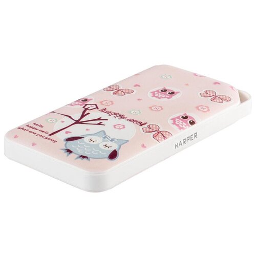 Внешний аккумулятор Harper PB-0019 10000 мАч USB microUSB 2 А индикатор принт Совы 180000₽