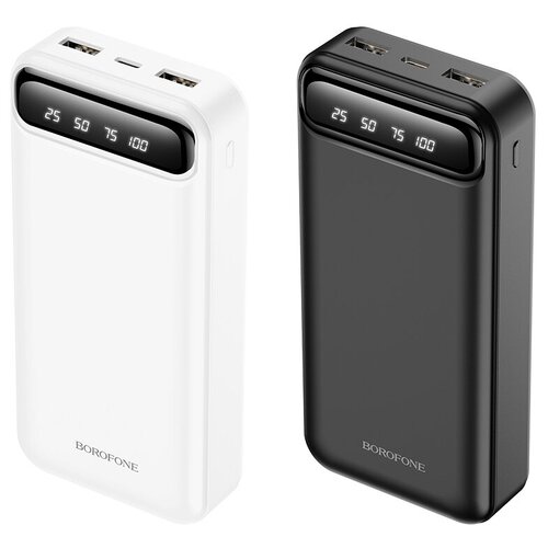 Внешнийаккумулятор20000mAh2USB2.0ALi-polбатареяLEDBorofoneBJ14A