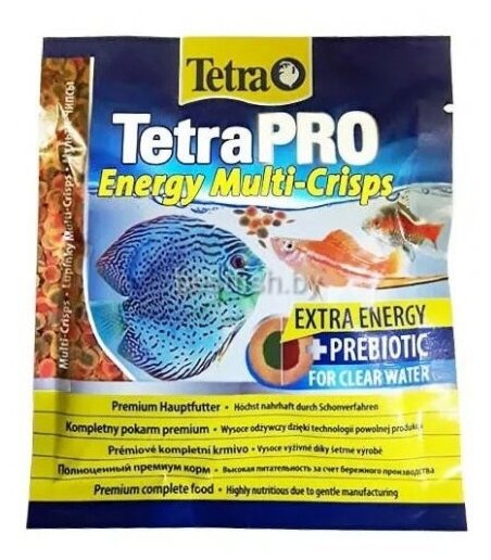 TetraPro Energy Crisps Корм-чипсы для всех видов рыб для дополнительной энергии 12гр