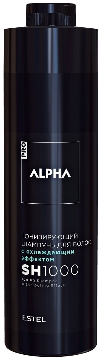 ESTEL шампунь Alpha Homme тонизирующий с охлаждающим эффектом, 1000 мл