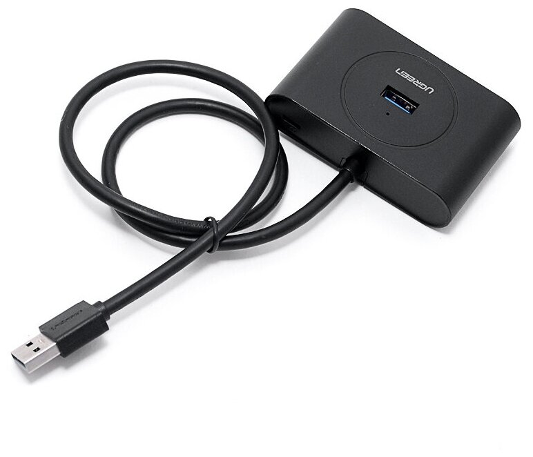 USB-Хаб Ugreen CR113 (20291) USB 30 - 4xUSB 30 Hub (1 метр) чёрный