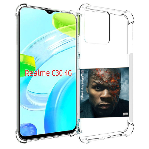 Чехол MyPads 50 Cent - Before I Self Destruct мужской для Realme C30 4G / Narzo 50i Prime задняя-панель-накладка-бампер чехол задняя панель накладка бампер mypads 50 cent before i self destruct мужской для realme x7