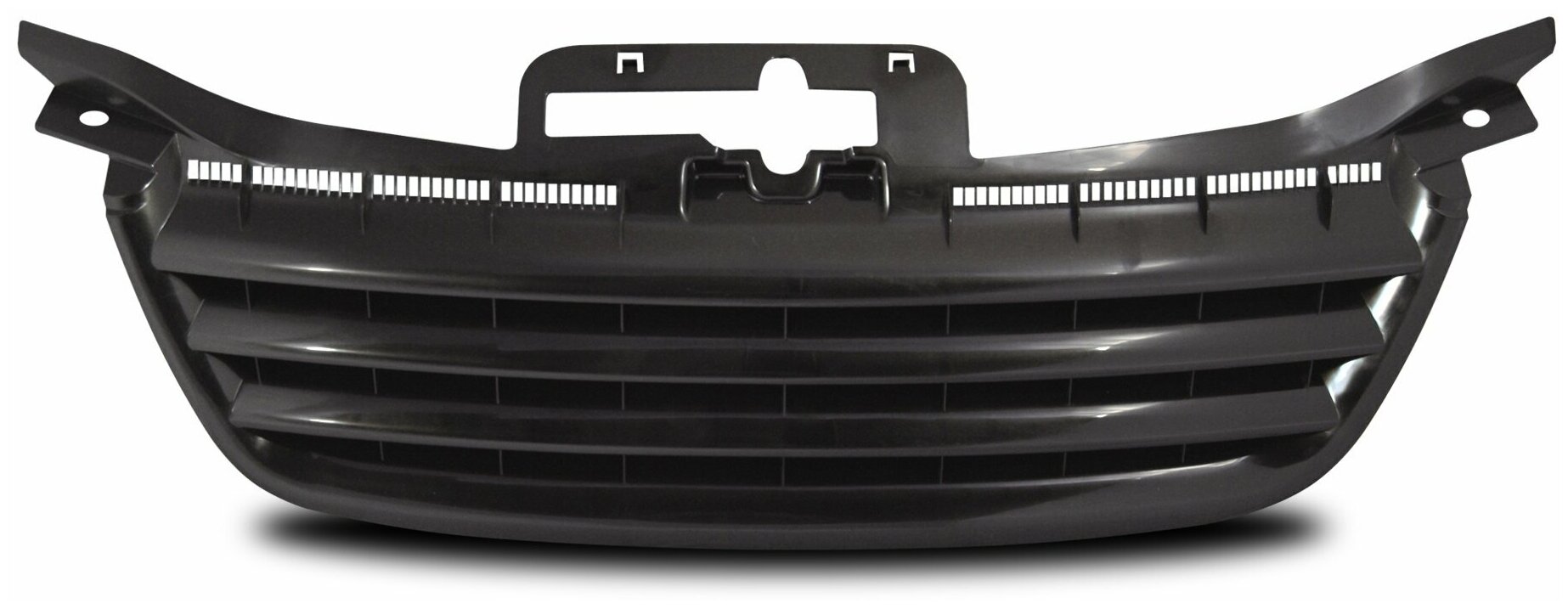 Решетка радиатора VW Touran 1 2002 - 2006, Caddy 2004-2010 тюнинг черная без значка