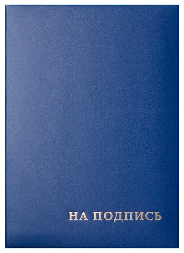 Папка адресная "На подпись" OfficeSpace, 220*310, бумвинил, синий