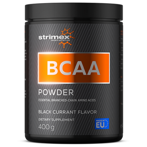 BCAA Strimex BCAA Powder черная смородина 400 гр bcaa powder 12 000 flavor 400 g арбуз