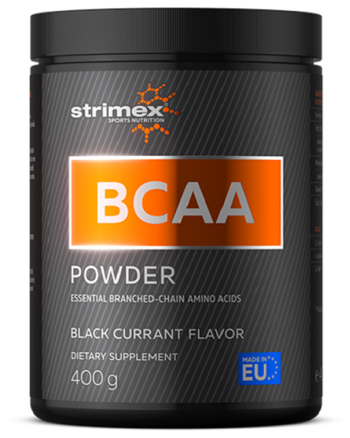 BCAA Strimex BCAA Powder черная смородина 400 гр