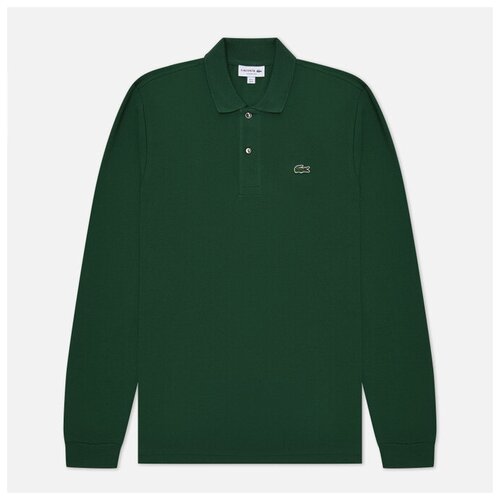 Лонгслив LACOSTE, хлопок, размер M, зеленый