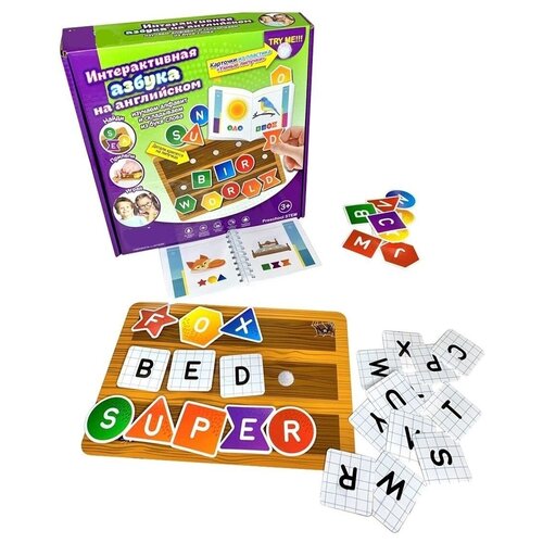 Развивающая игра на липучках, Азбука на английском, обучающая игра, для детей от 3 лет. e50086 lisciani carotina preschool игра обучающая азбука на английском