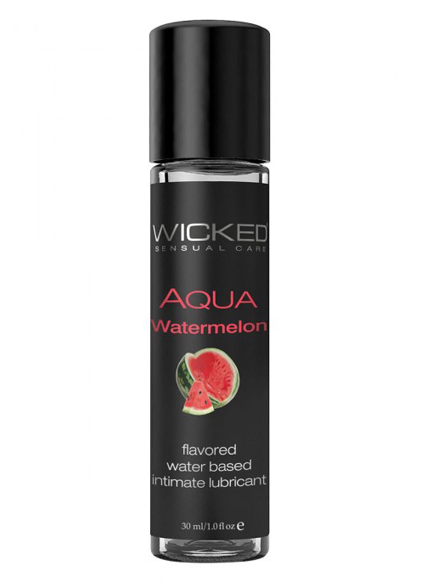 Лубрикант с ароматом арбуза Wicked Aqua Watermelon - 30 мл.