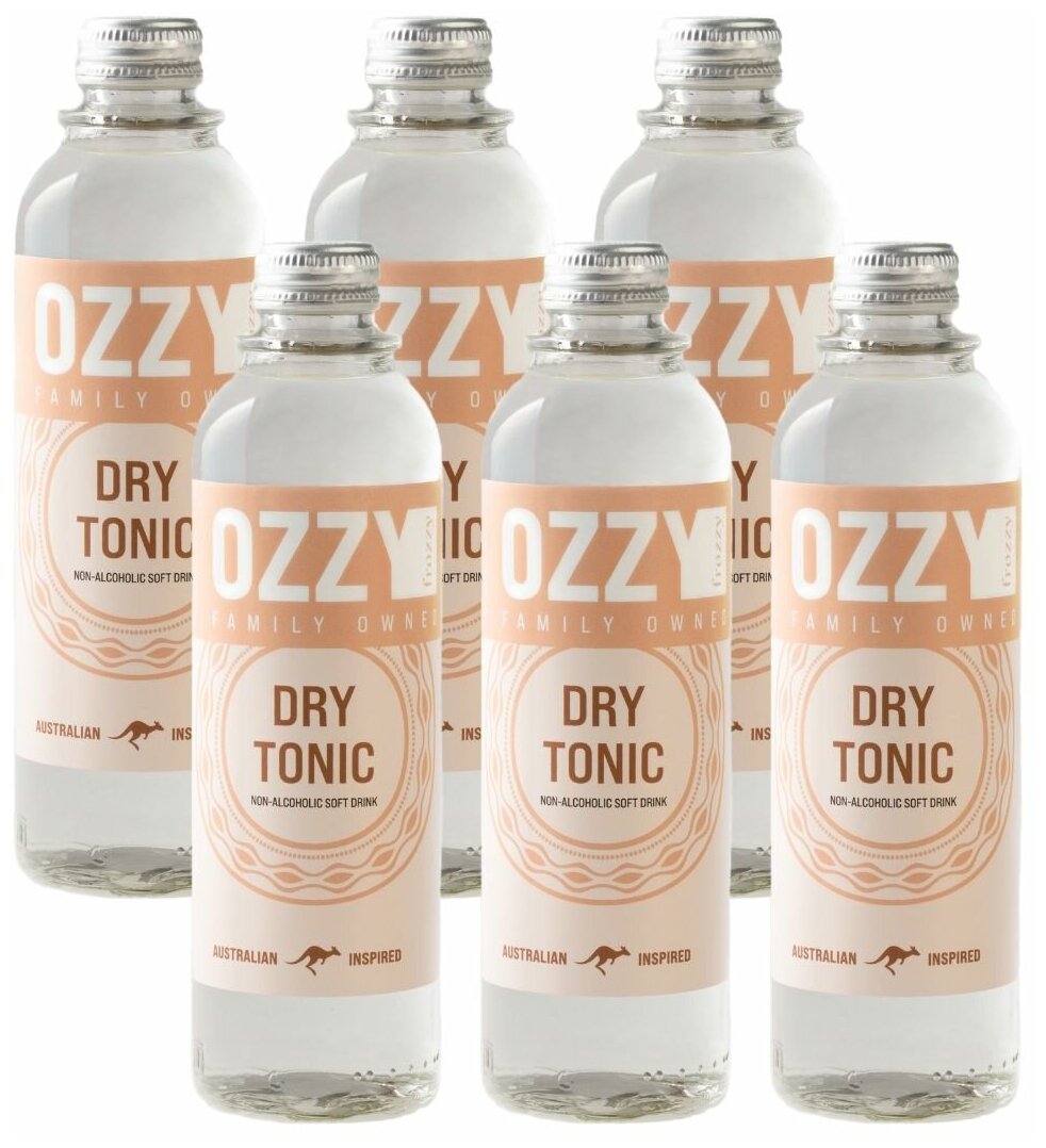 Драй Тоник OZZY frozzy Dry Tonic 330 мл. стекло 6 шт. - фотография № 2