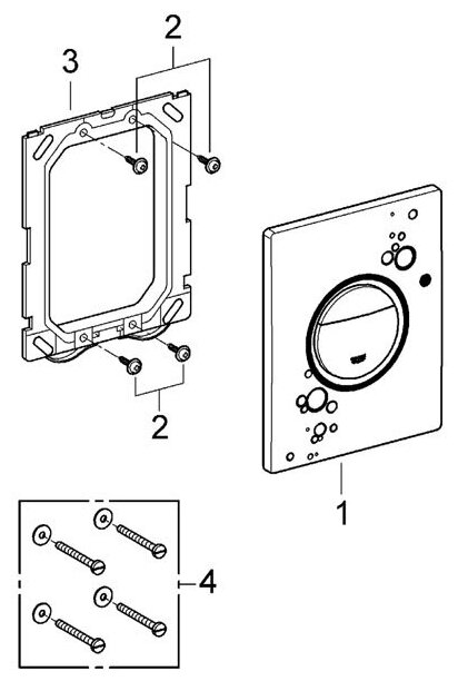 Смывная клавиша Grohe - фото №4
