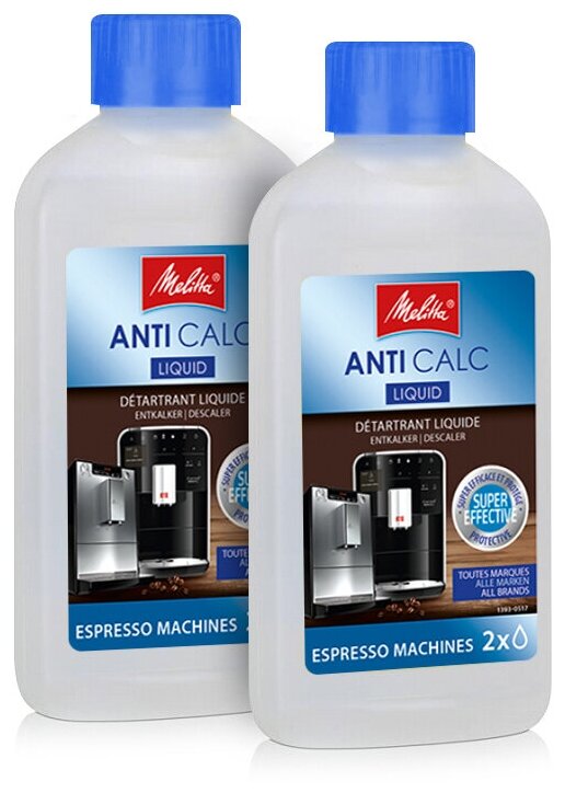 Средство Melitta для чистки от накипи Anti Calc Bio Liquid 250мл (1шт)