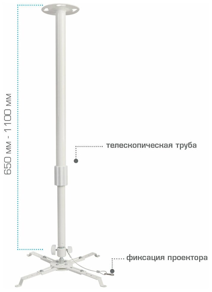 Кронштейн Kromax Projector-300 (белый)