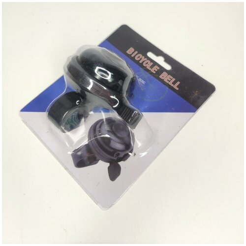 фото Металлический звонок на велосипед, черный нет бренда