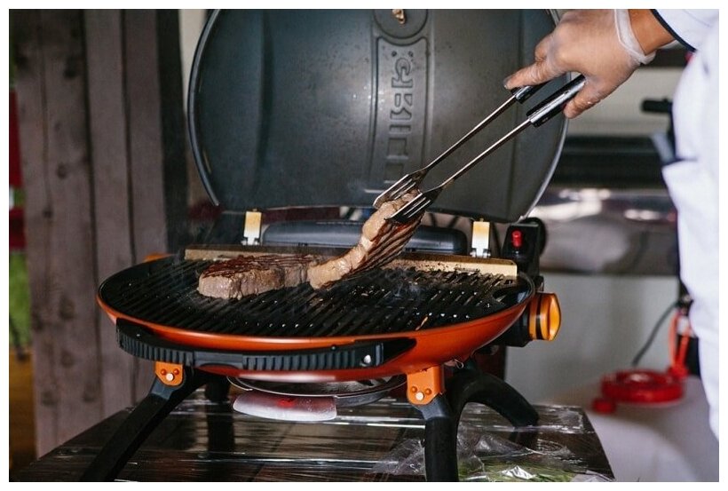 Газовый гриль O-GRILL 500MT blue (синий) - фотография № 5