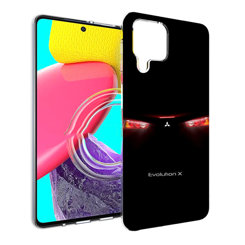 Чехол MyPads mitsubishi-мицубиси-1 для Samsung Galaxy M53 (SM-M536) задняя-панель-накладка-бампер