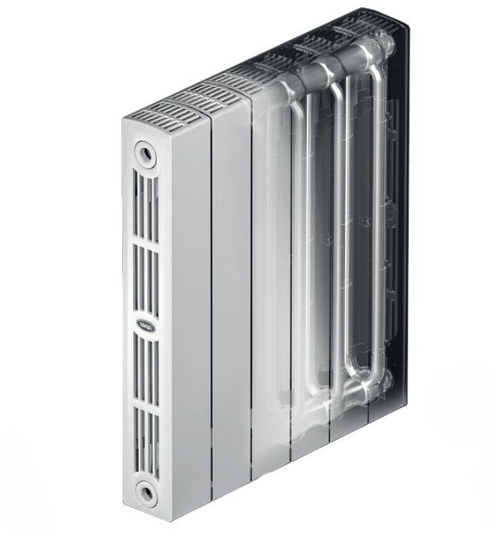 Радиатор биметаллический SUPREMO 4 секции белый 500х90 см Rifar - фото №7