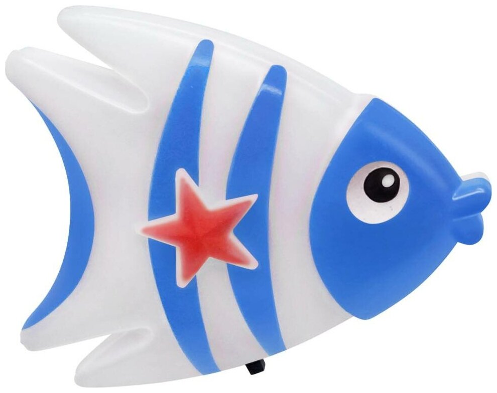 Ночник светодиодный NLA 05-FB рыбка синяя с выключателем 230В IN HOME