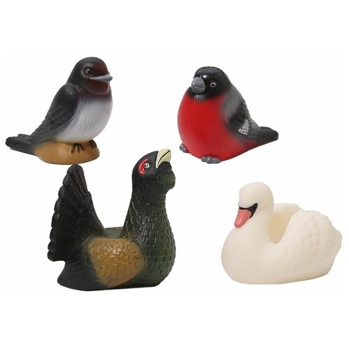 Набор фигурок из ПВХ Изучаем птиц 1 игрушки для ванны весна набор фигурок изучаем птиц 2