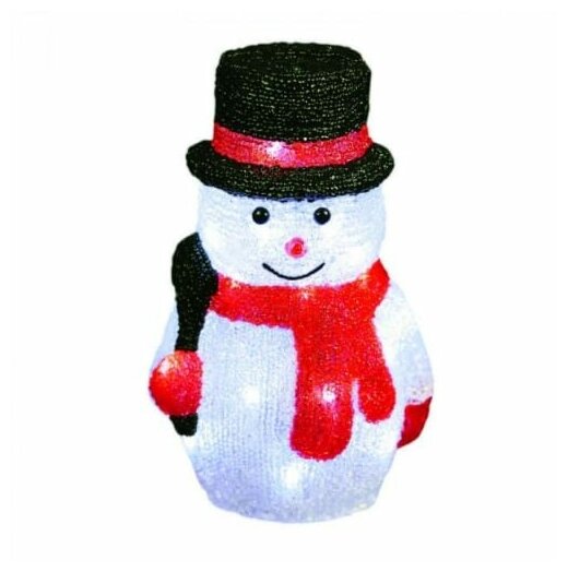 ULD-M1827-030/STA WHITE IP20 SNOWMAN-3 Фигура светодиодная «Снеговик-3», 30 светодиодов, размер 18*15*27 см, цвет свечения-белый, IP20. 11034 Uniel