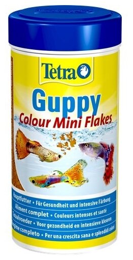 Корм для аквариумных рыб Tetra Guppy Colour Mini Flakes 100 мл (хлопья мини) - фотография № 16